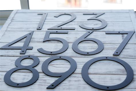 metal house numbers and family name|10 inch metal house numbers.